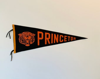 Vintage Princeton University Full Sized Felt College Pennant - Etsy