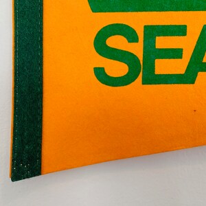 Vintage 1970s Seattle Supersonics Basketball Pennant image 4