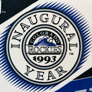 Colorado Rockies 1993 Inaugural Season MLB Baseball Pennant image 6