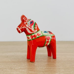 Vintage Small Dala Horse of Sweden Dalarna Dalahast Wooden Horse