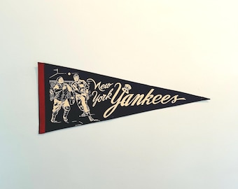 Vintage 1950s New York Yankees MLB Baseball Pennant