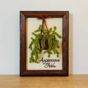 Vintage Asparagus Fern Wall Art image 1