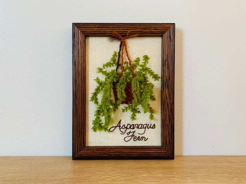 Vintage Asparagus Fern Wall Art image 1