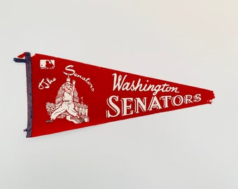 Vintage 1969 Washington Senators MLB Souvenir Pennant - As Is Condition