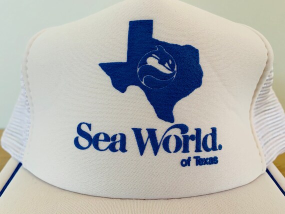 Vintage 1980s Sea World Of Texas Snapback Hat Cap - image 3