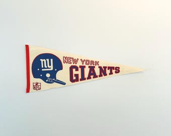 Vintage New York Giants NFL Football Pennant - As Is Condition
