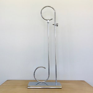 Vintage Mid Century Modern Chrome Store Display Stand