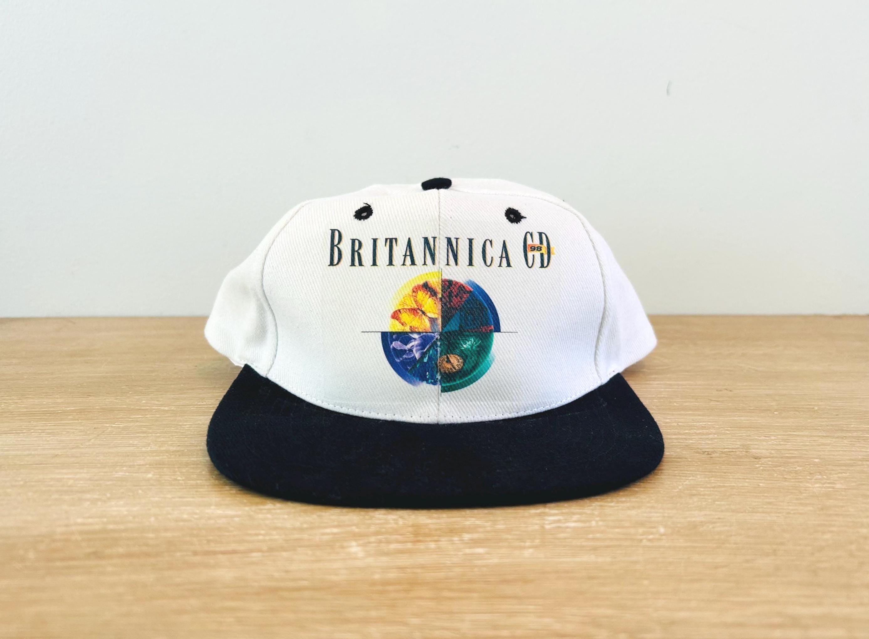 Vintage 1998 Britannica CD Hat Cap Encyclopedia Britannica Hat