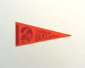 Vintage Tampa Bay Buccaneers Small 12 Inch NFL Pennant