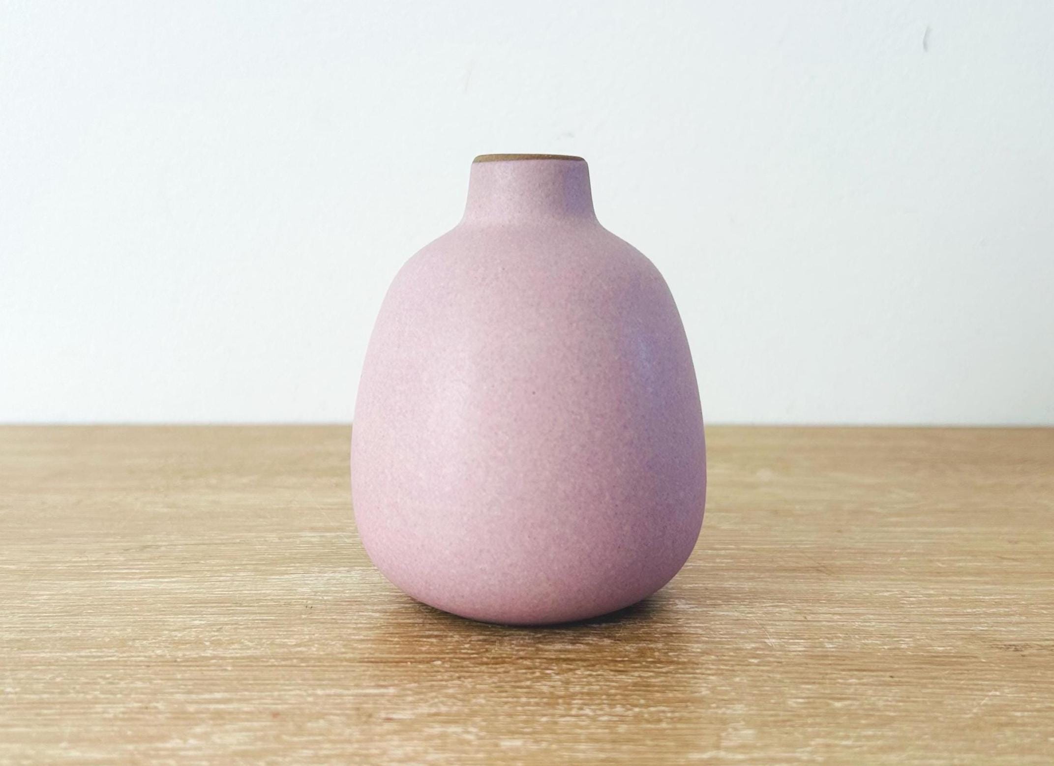 HEATH ヒースセラミックス　花瓶 130 ヴィンテージ マットピンク Heath Ceramics 4 Inch Bud Vase #130 Retired Color Wildflower Lilac