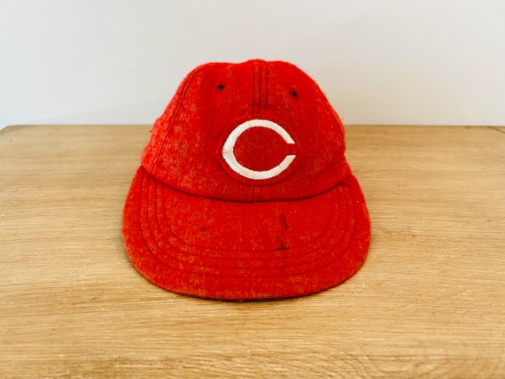 1960\'s vintage bright red WOOL FELT HAT 60\'s Vintage Wool Cloche Hat Henry Pollak, Bucket Hat, 1950s-60s  main image 2