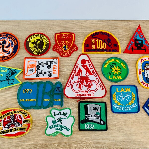 vintage cycling patches