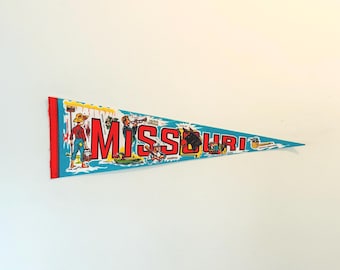 Vintage Missouri Souvenir Travel Pennant