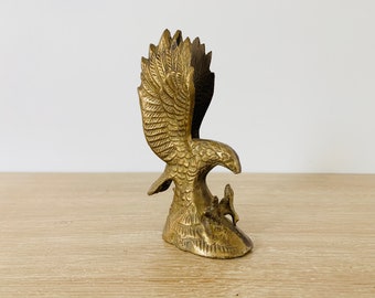 Vintage Brass Eagle Statue