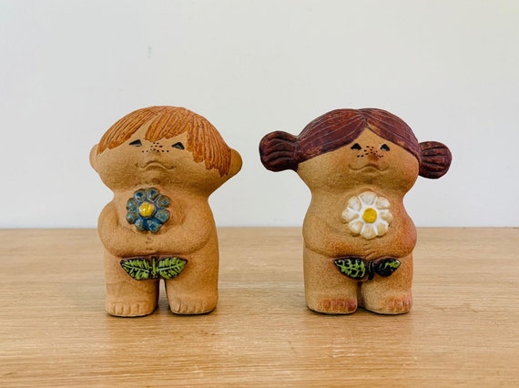 Vintage Adam and Eve Figures Designed by Lisa Larson for - Etsy