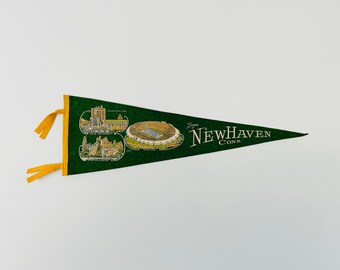 Vintage New Haven Connecticut Yale University Pennant by NYP Co New York Pennant Company