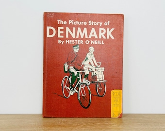 Vintage 1952 Book The Picture Story of Denmark