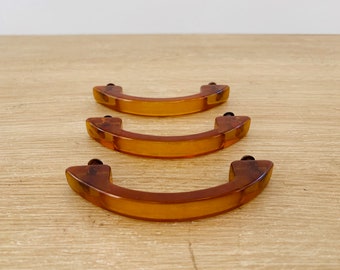 Vintage Bakelite Drawer Handles - Set of 3