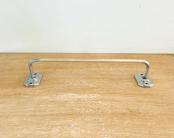 Vintage Mid Century Industrial 12 Inch Metal Towel Bar