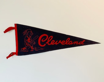 Vintage Cleveland MLB Pennant