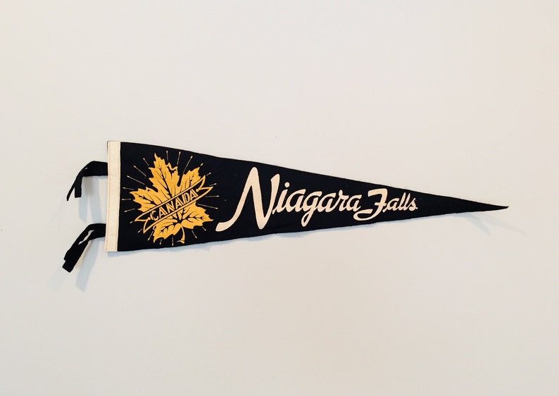 Vintage Niagara Falls Canada Souvenir Pennant