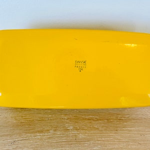 Vintage Mid Century Modern Yellow Enamelware Dansk Kobenstyle Loaf Pan Bread Pan by Jens Quistgaard image 9