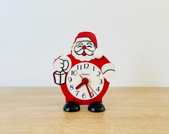 Vintage Santa Claus Clock Vintage Christmas Clock