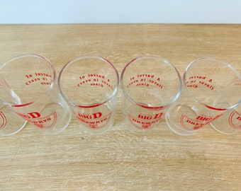 Vintage Drewrys Beer Enjoy Big D Glasses - Set of 8 - Etsy