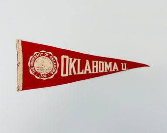 Vintage University of Oklahoma Pennant