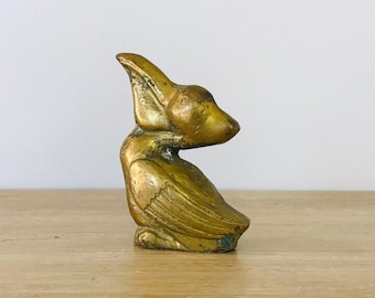 Vintage Mid Century Modern Brass Pelican Sculpture