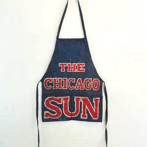 【60s Vintage】Old Apron Chicago today Vintage Newspaper Apron - Etsy