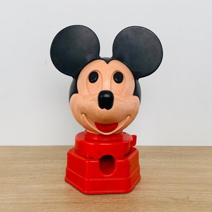 Vintage Walt Disney Productions Mickey Mouse Candy Dispenser 1968 Hasbro image 1