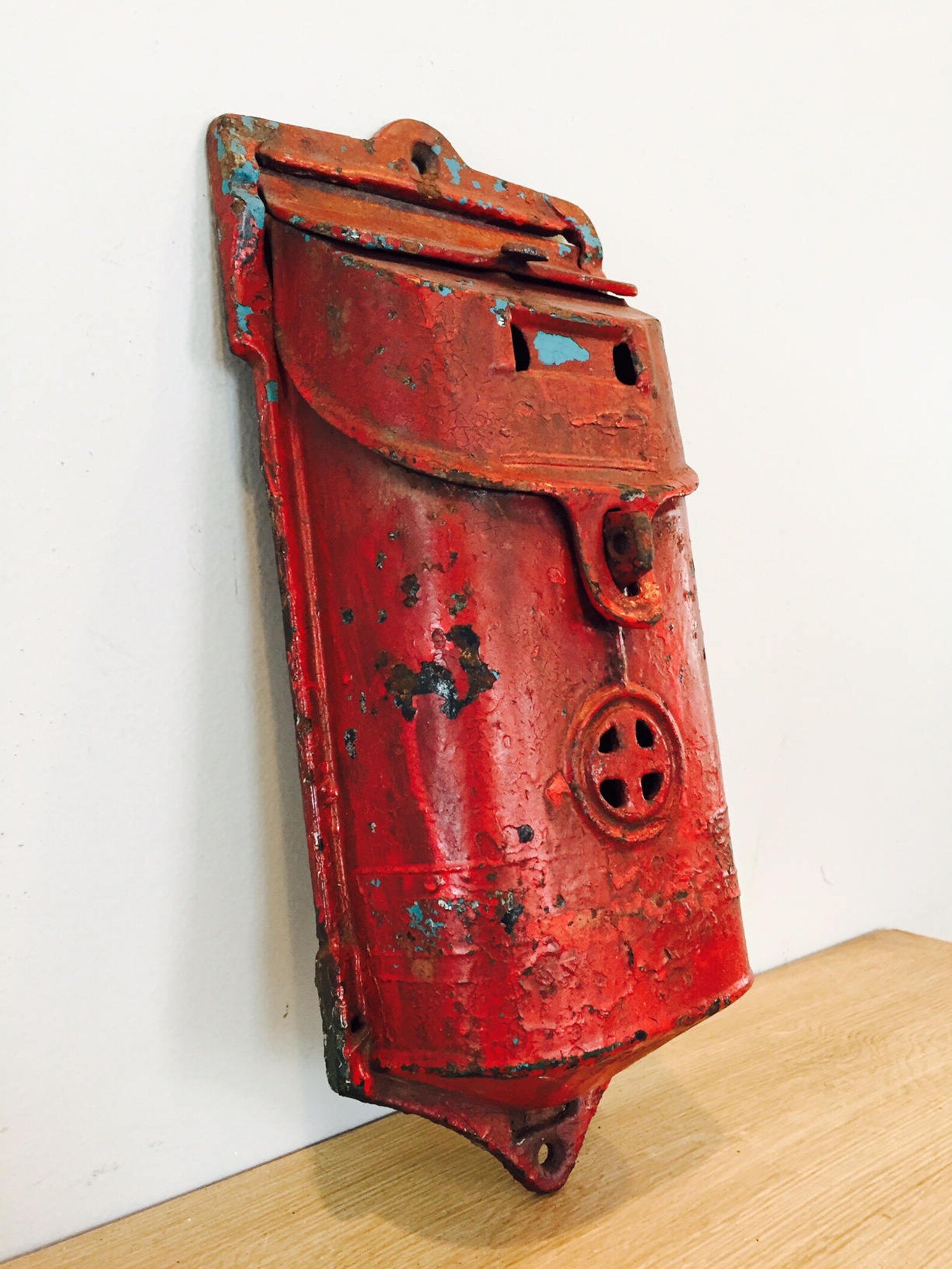 Vintage Griswold Cast Iron Mailbox Model 106 Antique Old Metal Etsy