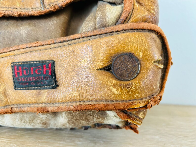 Vintage Classic Leather Hutch Baseball Mitt Baseball Glove LHT image 2