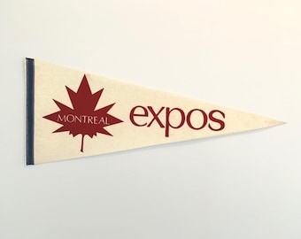Vintage Montreal Expos MLB Baseball Pennant