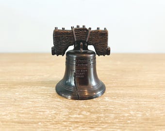 Vintage Liberty Bell Figurine Working Bell