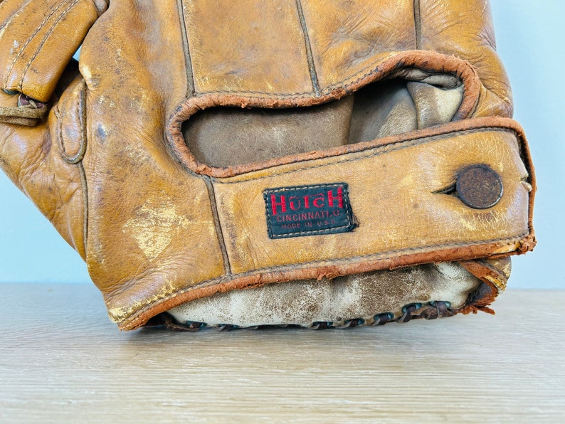 Vintage Classic Leather Hutch Baseball Mitt Baseball Glove LHT image 4