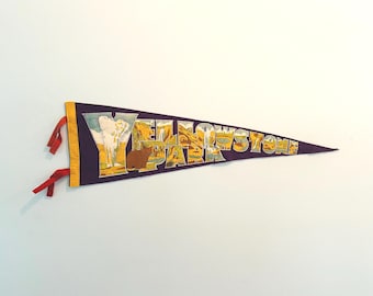 Vintage Yellowstone National Park Pennant
