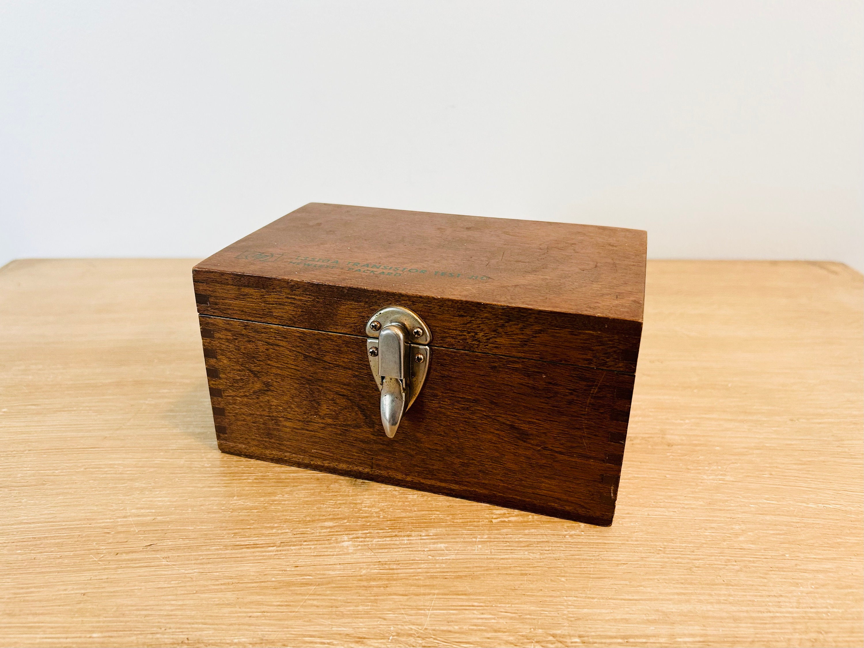 Vintage HP Hewlett Packard Small Dovetail Joint Box - Etsy