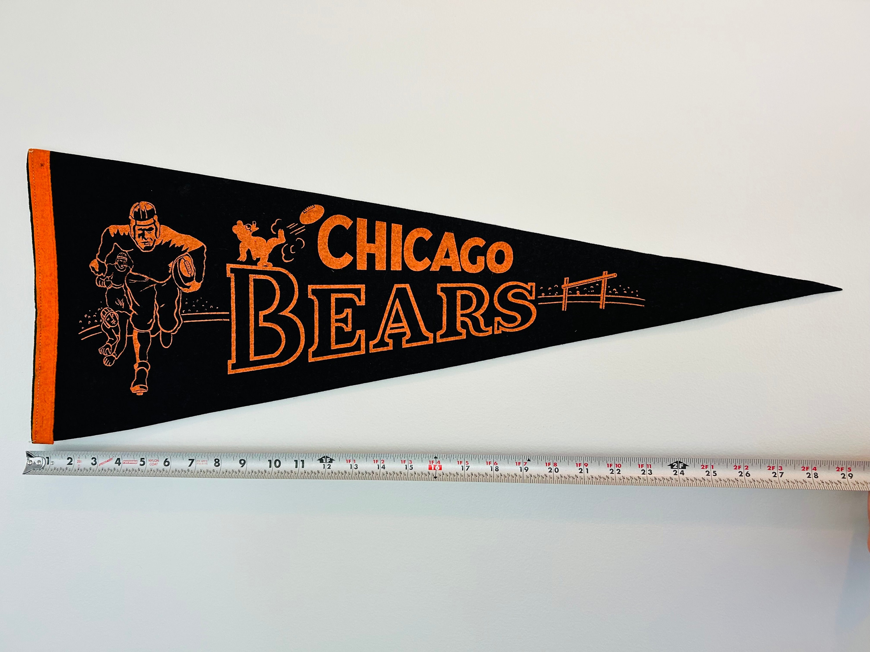 Vintage Chicago Bears NFL Football Pennant - Etsy
