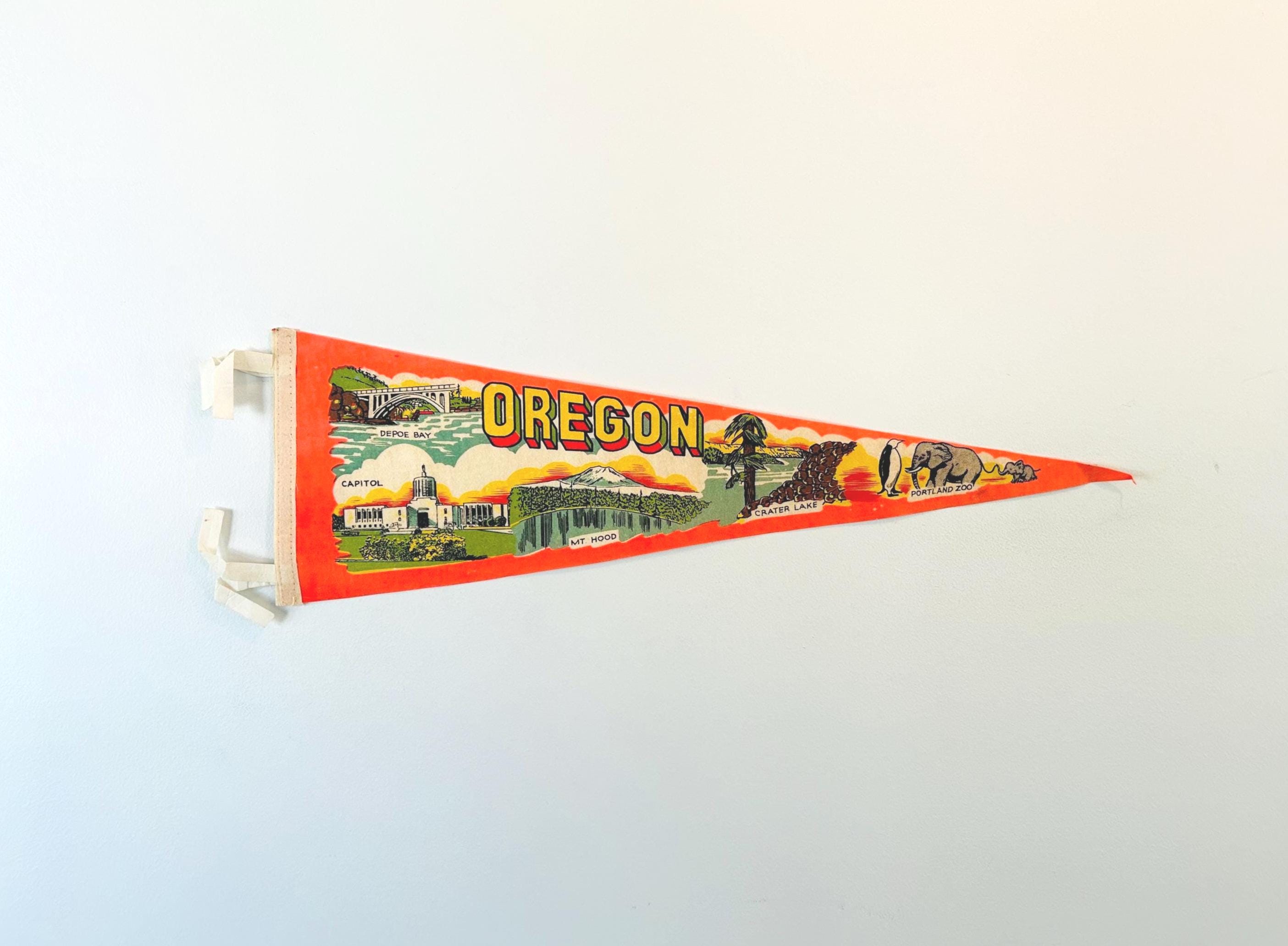 Vintage Pennants Oregon - Etsy