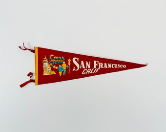 Vintage San Francisco California Souvenir Pennant