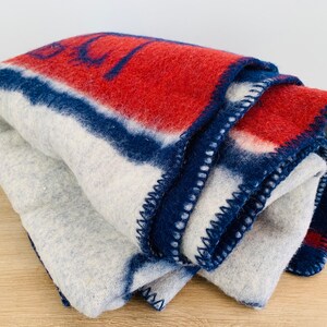 Vintage Dale of Norway Wool Blanket 100% Pure New Wool Made in Norway image 3