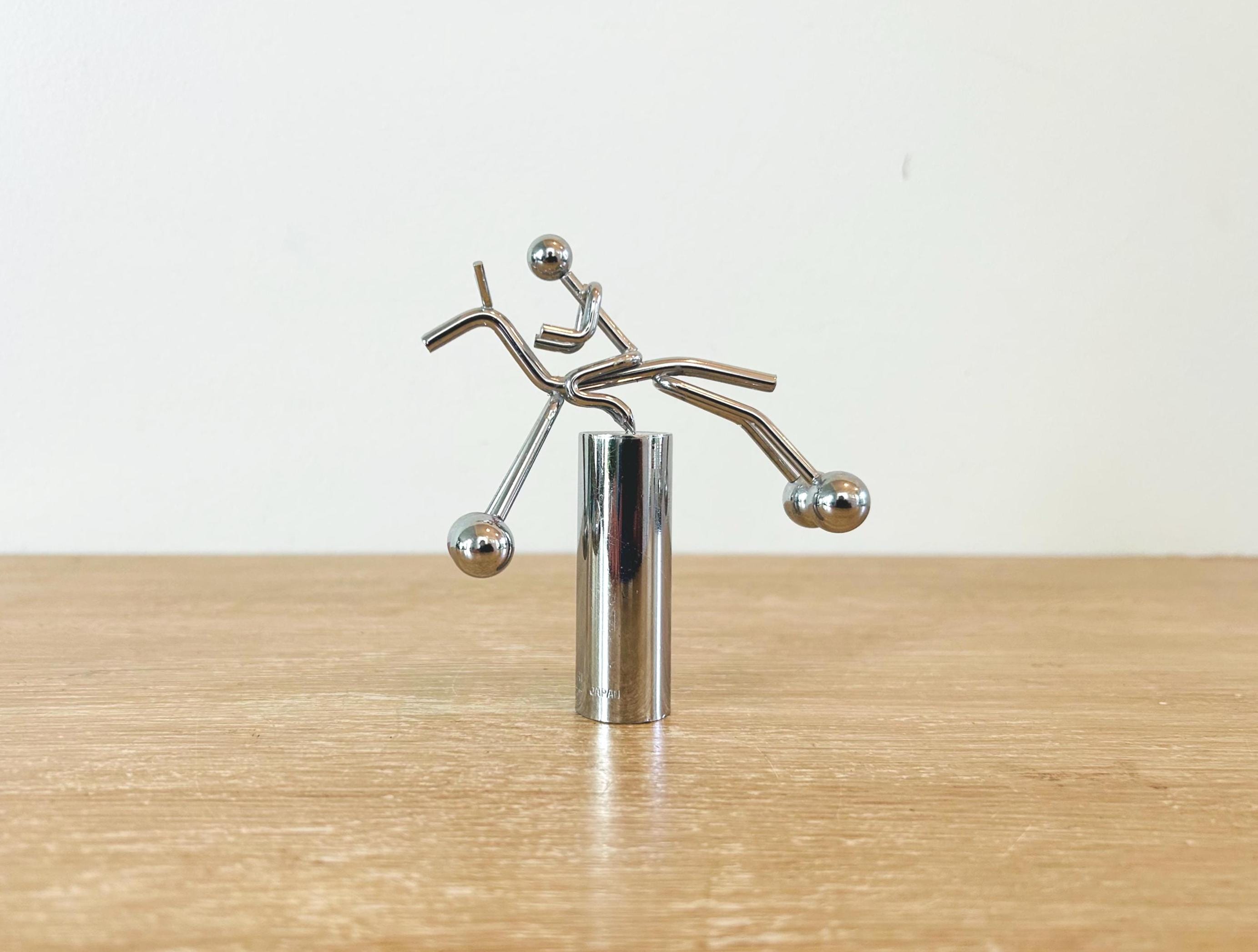 k*a様 キネティックアート イルカ ヨット OTAGIRI 1980 JAP Vintage Otagiri Perpetual Motion Kinetic Motion Toy Horseback