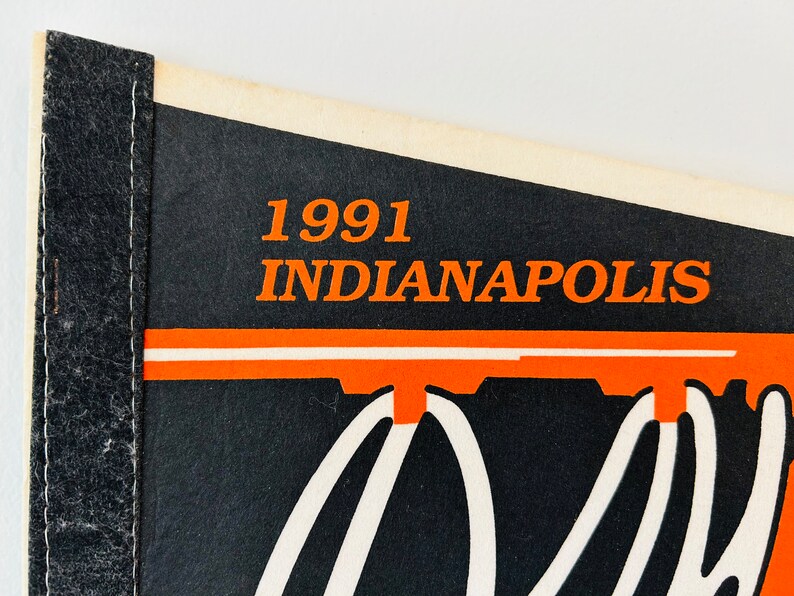 Vintage University of North Carolina UNC NCAA 1991 Final Four Indianapolis Pennant image 6