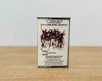 Vintage Chicago Bears NFL Football Super Bowl Shuffle Cassette Tape circa 1985 - Not Tested