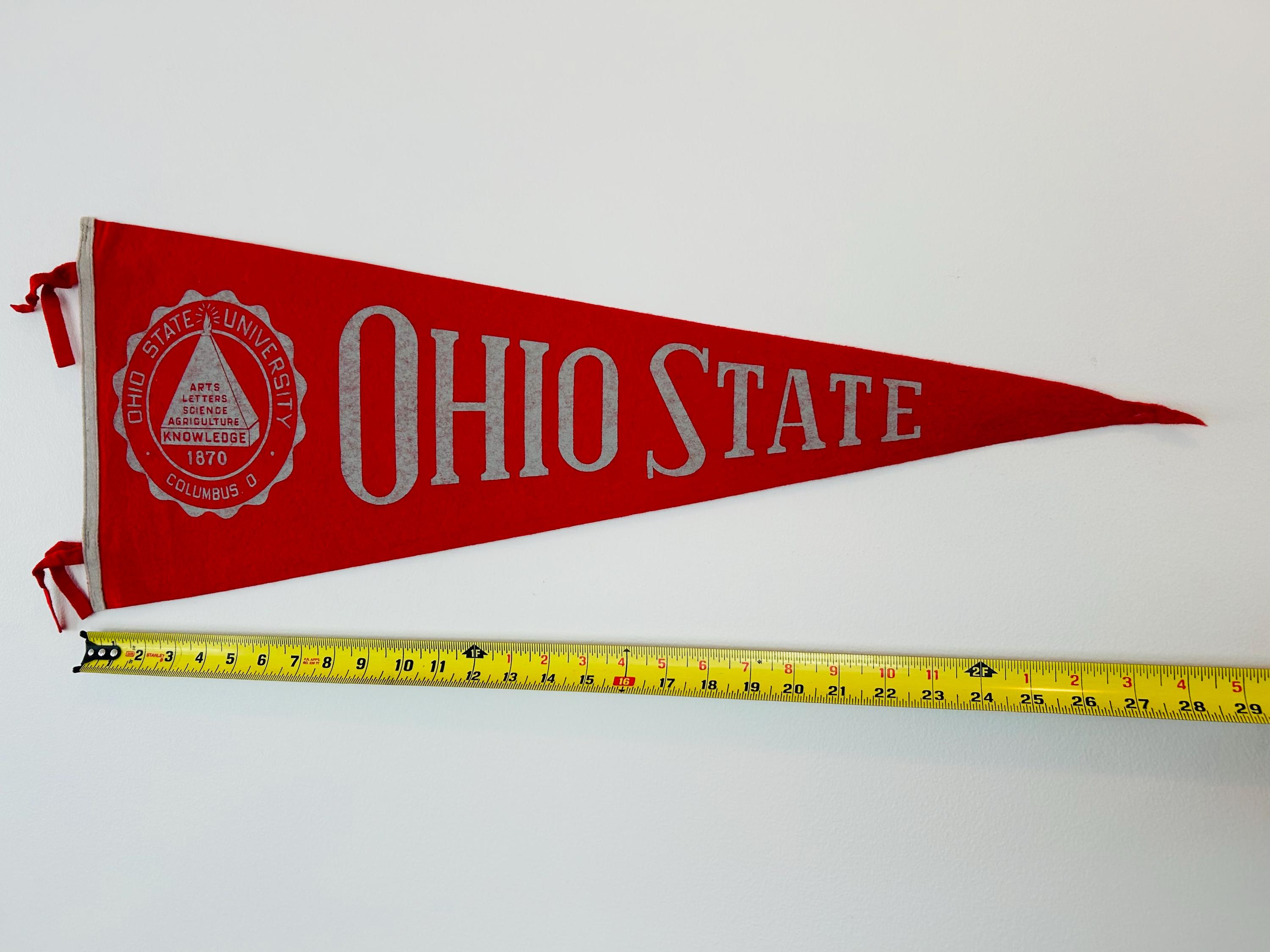 Vintage Ohio State University Full Size Pennant - Etsy