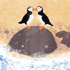 Love Birds - Tarjeta de felicitación: una tarjeta preciosa y única para aniversarios, bodas, compromisos y San Valentín