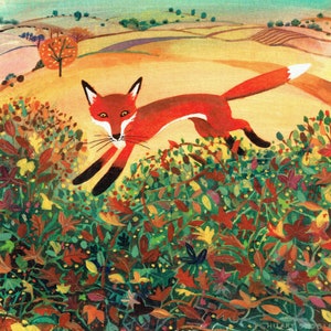 Carte de vœux Autumn Fox