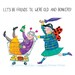 CRAZY OLD LADIES Greeting Card: Let's be friends til we're old and bonkers! A perfect best friend birthday card. 
